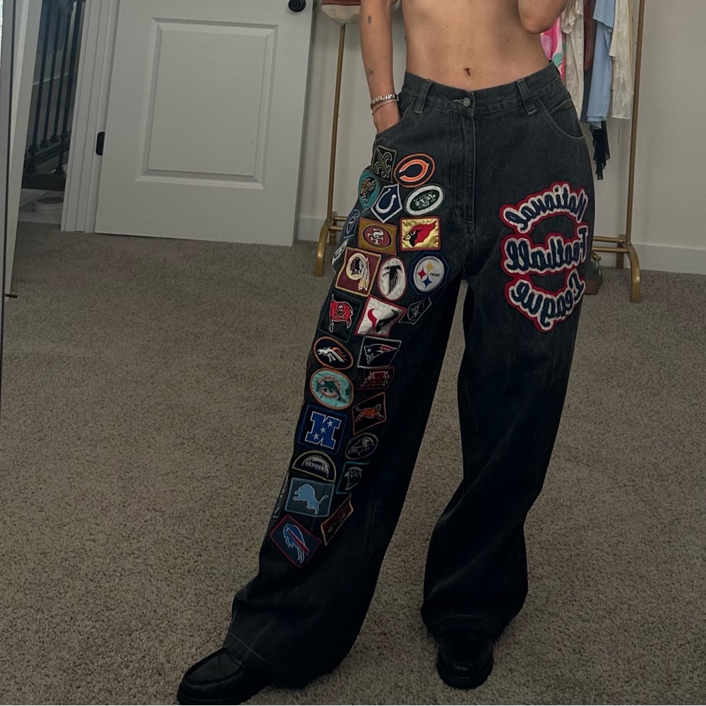 VINTAGE NFL PATCHED DENIM